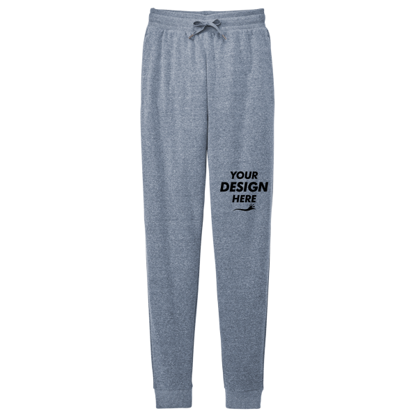 District Perfect Tri ® Fleece Jogger, Navy Frost, Front view, Mockup