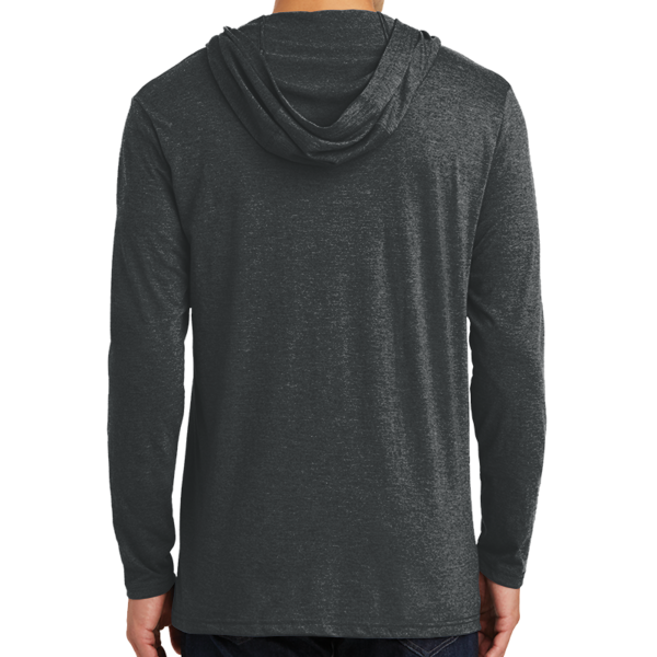 District Perfect Tri ® Long Sleeve Hoodie, Black Frost, Back view
