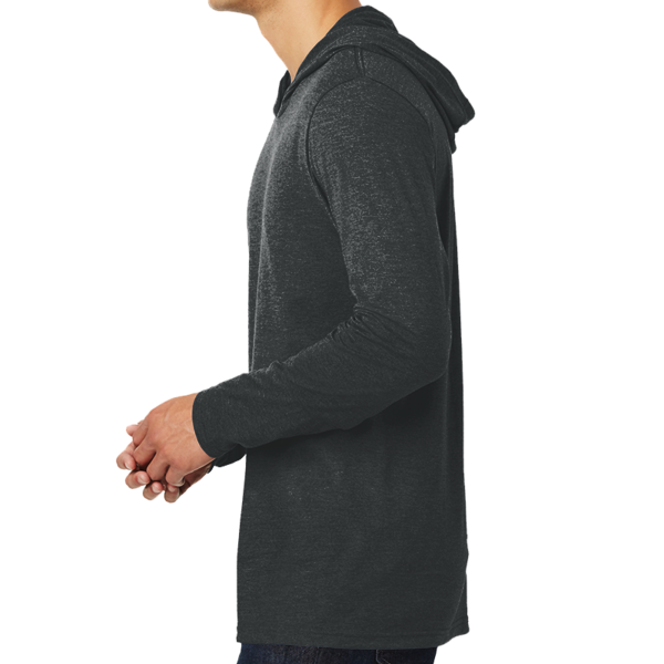 District Perfect Tri ® Long Sleeve Hoodie, Black Frost, Left view