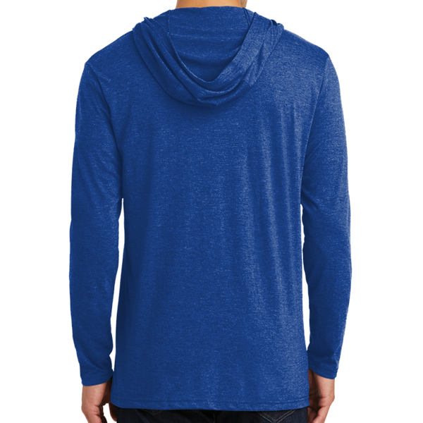 District Perfect Tri ® Long Sleeve Hoodie, Deep Royal, Back view
