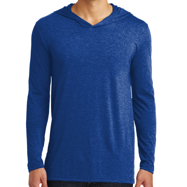 District Perfect Tri ® Long Sleeve Hoodie, Deep Royal, Front view
