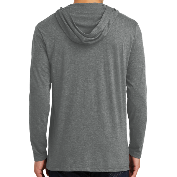 District Perfect Tri ® Long Sleeve Hoodie, Grey Frost, Back view