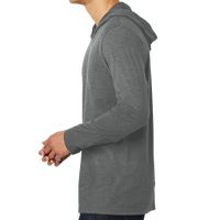 District Perfect Tri ® Long Sleeve Hoodie, Grey Frost, Left view