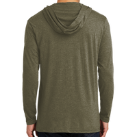 District Perfect Tri ® Long Sleeve Hoodie, Military Green Frost, Back view