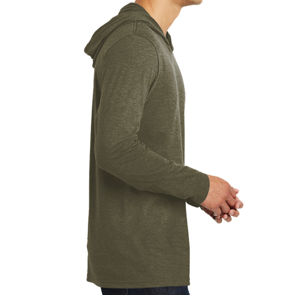 District Perfect Tri ® Long Sleeve Hoodie, Military Green Frost, Right view