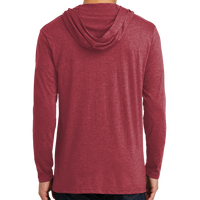 District Perfect Tri ® Long Sleeve Hoodie, Red Frost, Back view