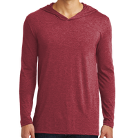 District Perfect Tri ® Long Sleeve Hoodie, Red Frost, Front view