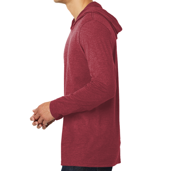 District Perfect Tri ® Long Sleeve Hoodie, Red Frost, Left view