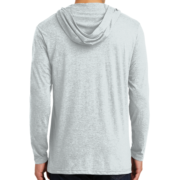 District Perfect Tri ® Long Sleeve Hoodie, White, Back view