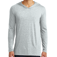 District Perfect Tri ® Long Sleeve Hoodie, White, Front view