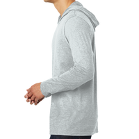 District Perfect Tri ® Long Sleeve Hoodie, White, Left view