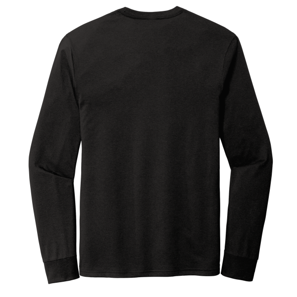 District Perfect Tri ® Long Sleeve Tee, Black, Back view