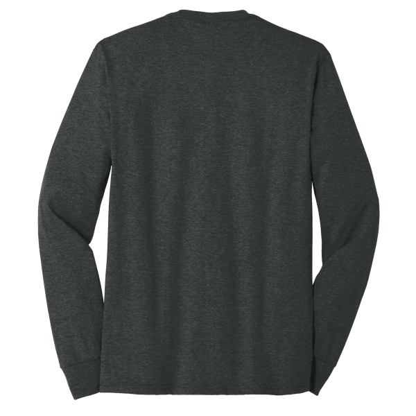 District Perfect Tri ® Long Sleeve Tee, Black Frost, Back view