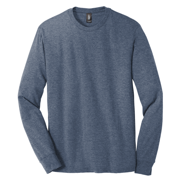 District Perfect Tri ® Long Sleeve Tee, Navy Frost, Front view