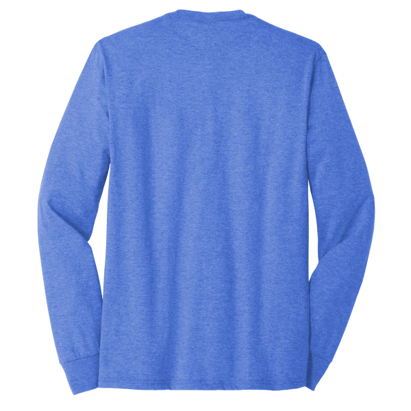 District Perfect Tri ® Long Sleeve Tee, Royal Frost, Back view
