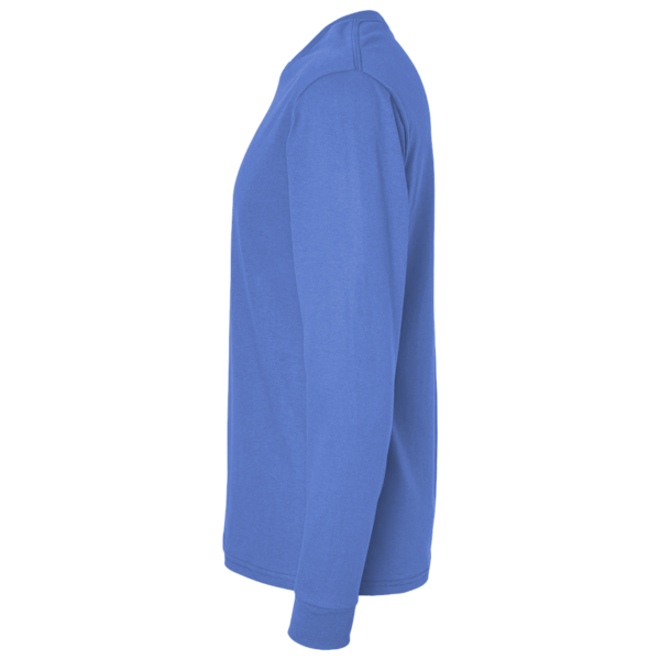 District Perfect Tri ® Long Sleeve Tee, Royal Frost, Left Sleeve view