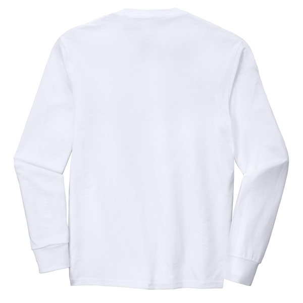 District Perfect Tri ® Long Sleeve Tee, White, Back view