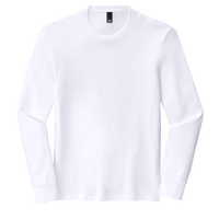 District Perfect Tri ® Long Sleeve Tee, White, Front view