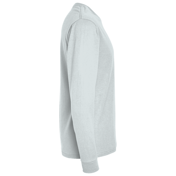 District Perfect Tri ® Long Sleeve Tee, White, Right Sleeve view