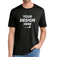 District Perfect Tri ® Tee, Black Frost, Front view, Mockup