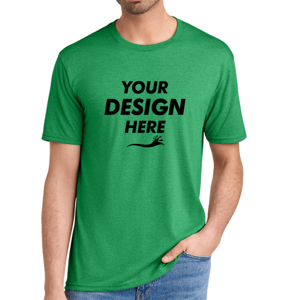 District Perfect Tri ® Tee, Green Frost, Front view, Mockup