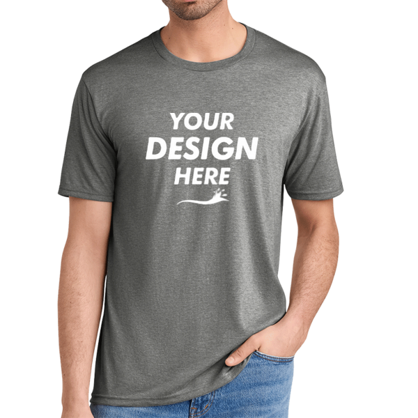 District Perfect Tri ® Tee, Grey Frost, Front view, Mockup
