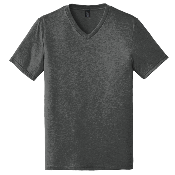 District Perfect Tri ® V Neck Tee, Black Frost, Front view