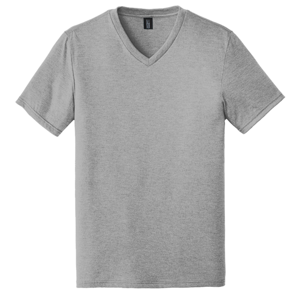 District Perfect Tri ® V Neck Tee, Grey Frost, Front view