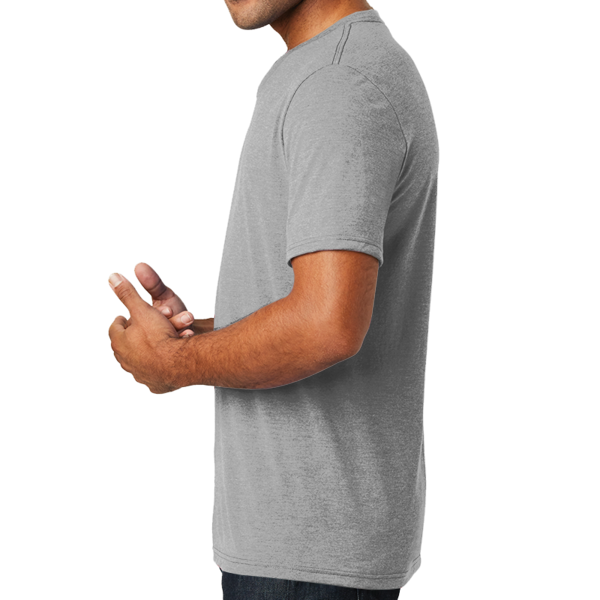 District Perfect Tri ® V Neck Tee, Grey Frost, Left Side view
