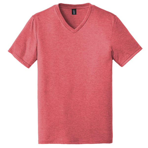 District Perfect Tri ® V Neck Tee, Red Frost, Front view