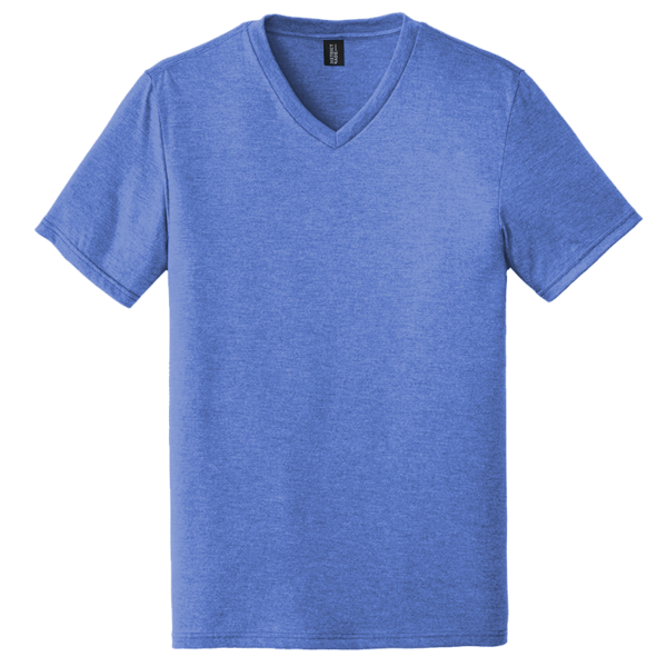District Perfect Tri ® V Neck Tee, Royal Frost, Front view