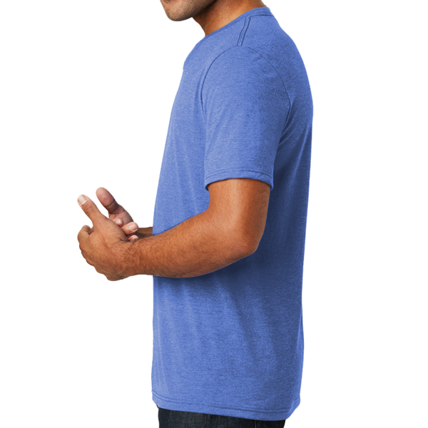 District Perfect Tri ® V Neck Tee, Royal Frost, Left Side view