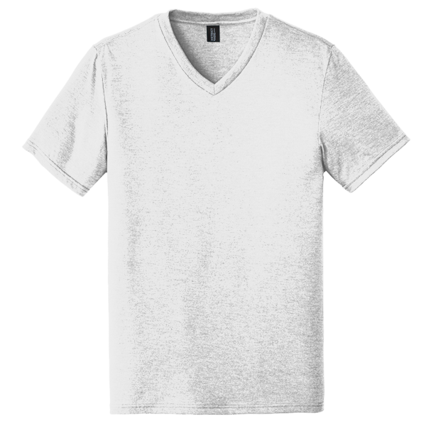 District Perfect Tri ® V Neck Tee, White, Front view