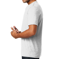 District Perfect Tri ® V Neck Tee, White, Left Side view