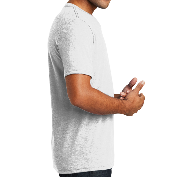 District Perfect Tri ® V Neck Tee, White, Right Side view