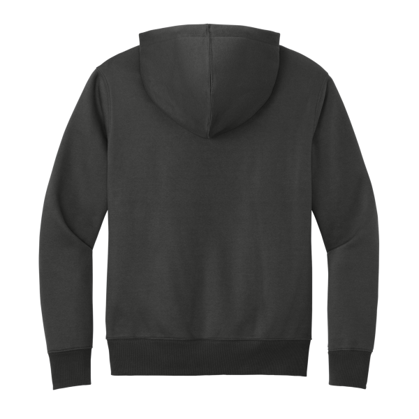District Perfect Weight ® Fleece Hoodie, Charcoal, Back view
