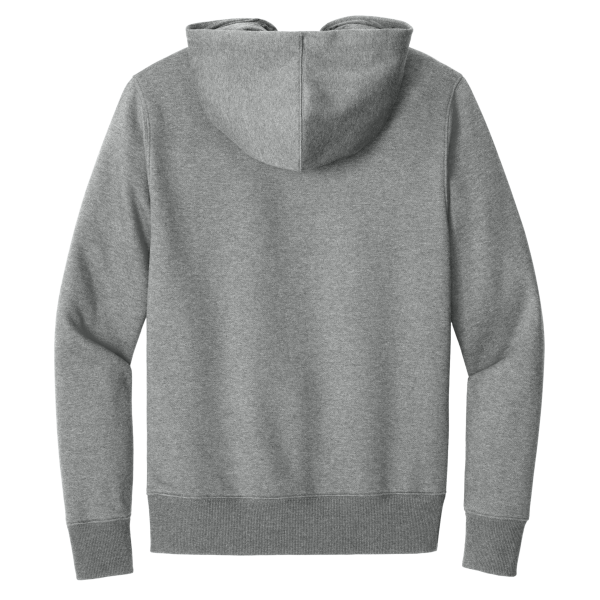 District Perfect Weight ® Fleece Hoodie, Heathered Steel, Back view