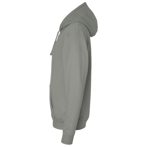 District Perfect Weight ® Fleece Hoodie, Heathered Steel, Left Sleeve view
