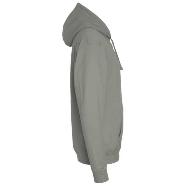 District Perfect Weight ® Fleece Hoodie, Heathered Steel, Right Sleeve view