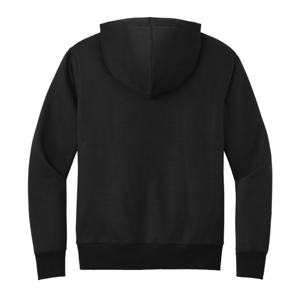 District Perfect Weight ® Fleece Hoodie, Jet Black, Back view