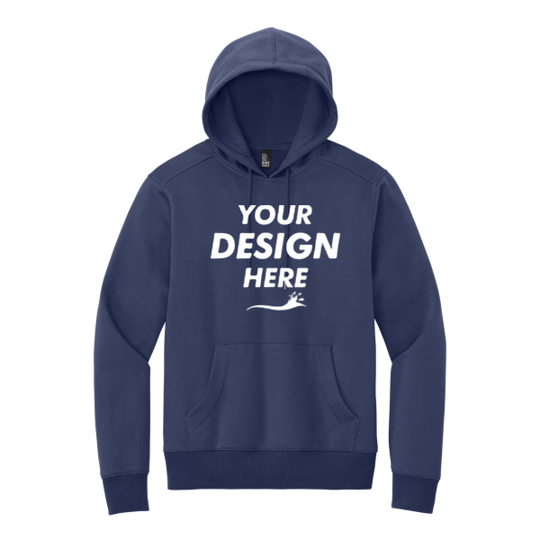 District Perfect Weight ® Fleece Hoodie, Tanzanite, Front view, Mockup
