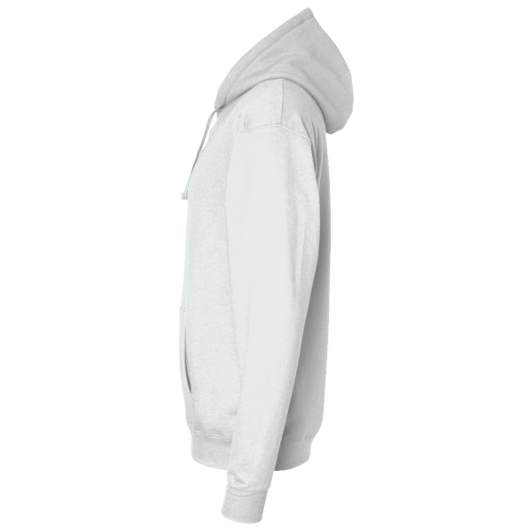 District Re Fleece Hoodie, Ash, Left Sleeve view
