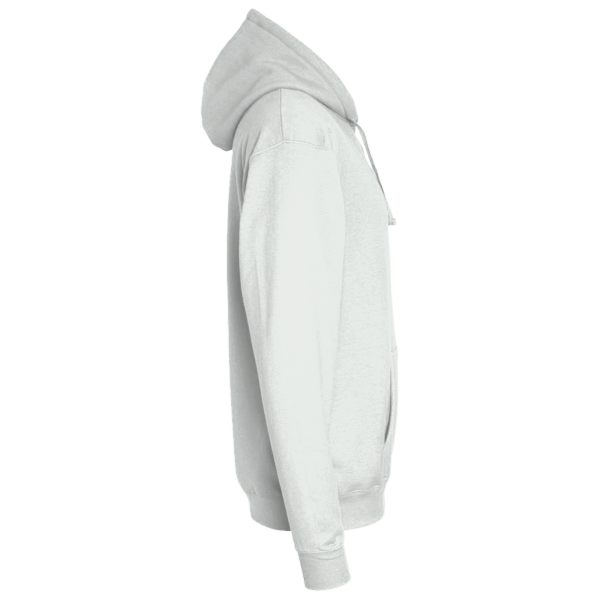 District Re Fleece Hoodie, Ash, Right Sleeve view