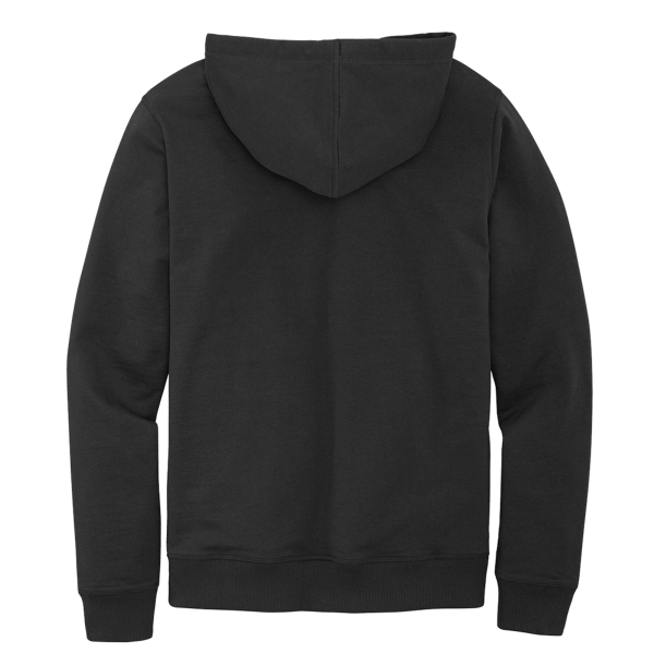 District Re Fleece Hoodie, Black, Back view