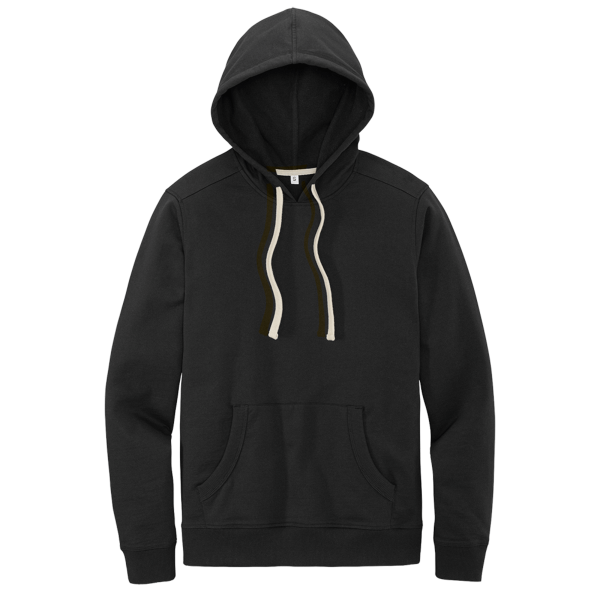 District Re Fleece Hoodie, Black, Front view