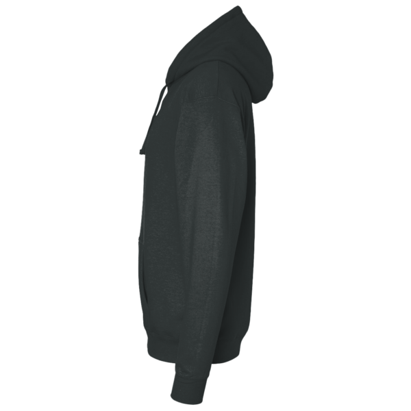 District Re Fleece Hoodie, Charcoal Heather, Left Sleeve view