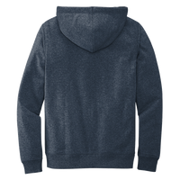 District Re Fleece Hoodie, Heathered Navy, Back view