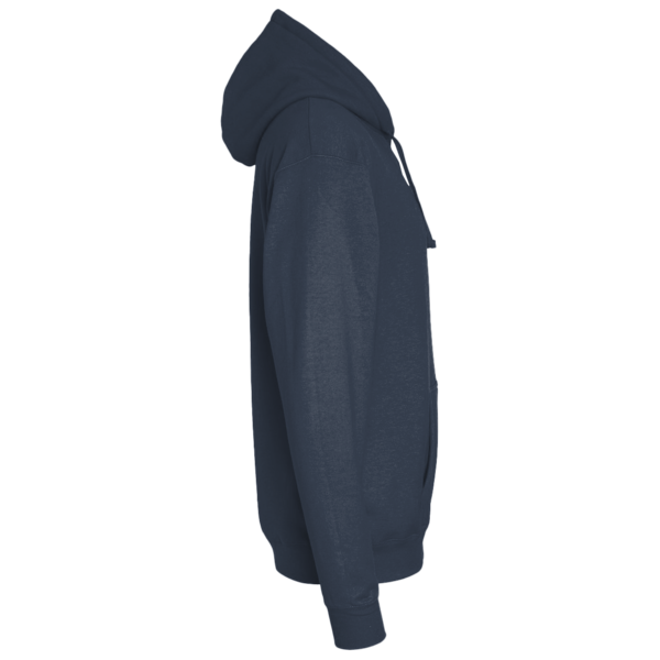 District Re Fleece Hoodie, Heathered Navy, Right Sleeve view