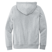 District Re Fleece Hoodie, Light Heather Grey, Back view