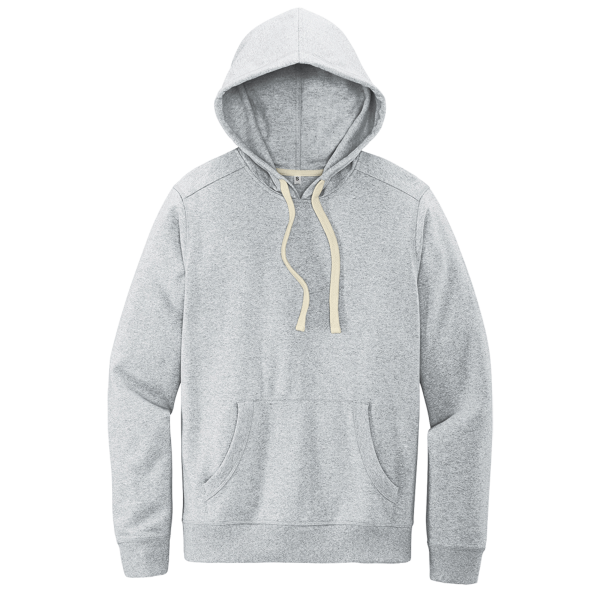 District Re Fleece Hoodie, Light Heather Grey, Front view